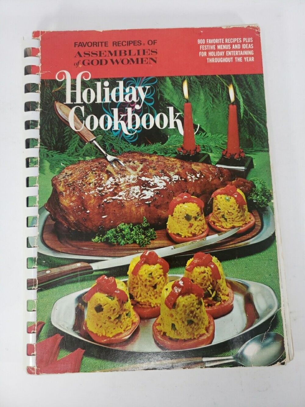 Holiday Cookbook Assemblies of God Women 900 Recipes for All Holidays VTG 1971